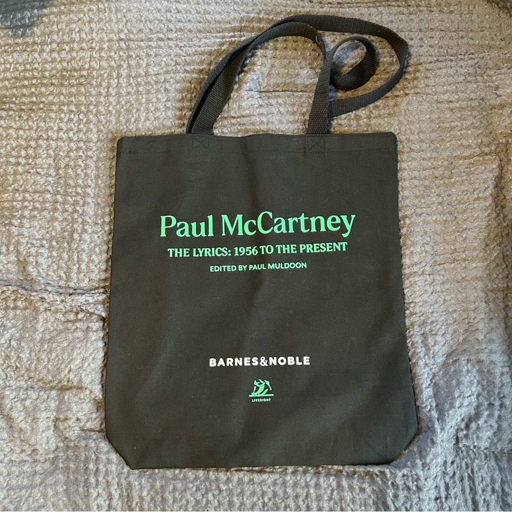 Paul McCartney B&N exclusive book tote